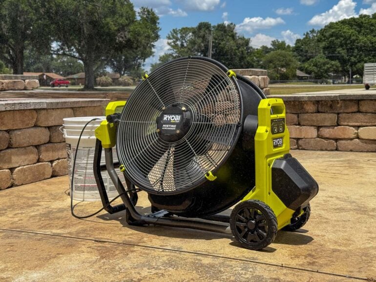 High Speed, Low Temps: Ryobi 40V Misting Air Cannon Review - Pro Tool ...