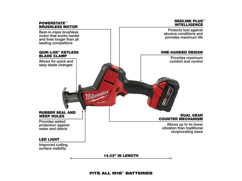 Milwaukee M18 Fuel Hackzall Kit 2719-21