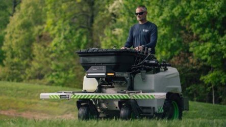 Greenworks Optimus Stand-on Sprayer Spreader