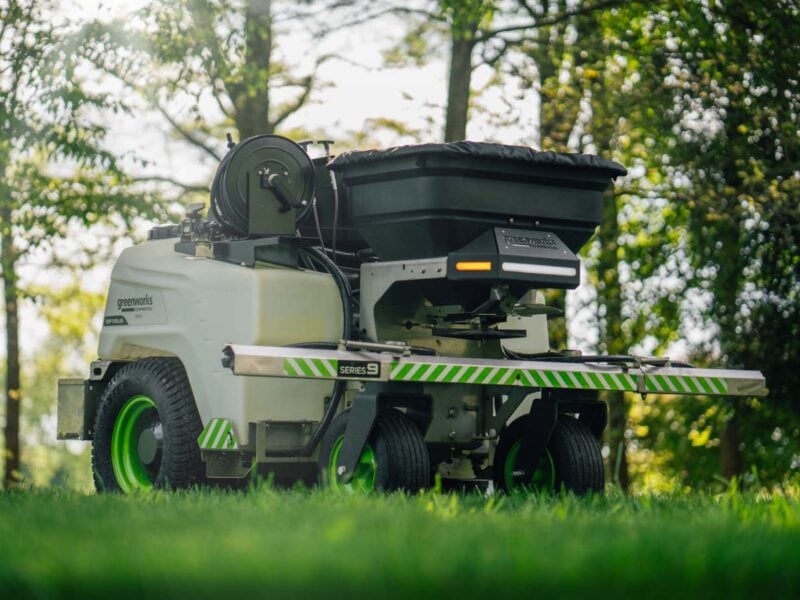 Greenworks Optimus Stand-on Sprayer Spreader
