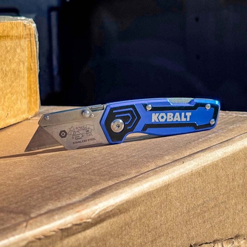 Kobalt Compact Lockback Folding Utility Knife 58976