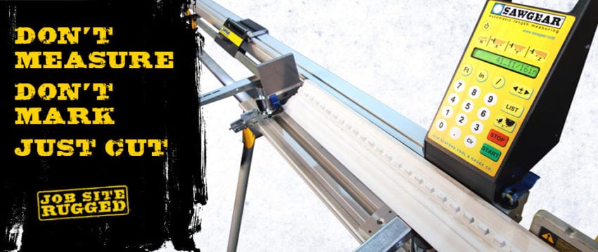 SawGear Automated Miter Saw Measuring System Preview