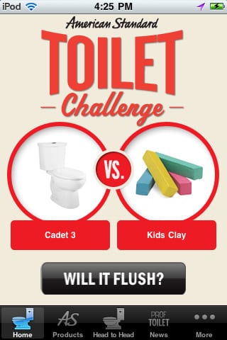 Will It Flush? American Standard's Toilet App