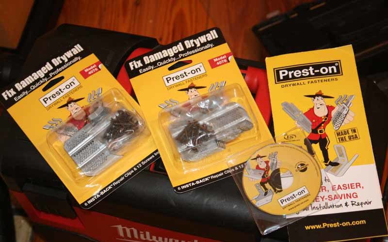 Prest-on Insta-backs Drywall Fasteners Review