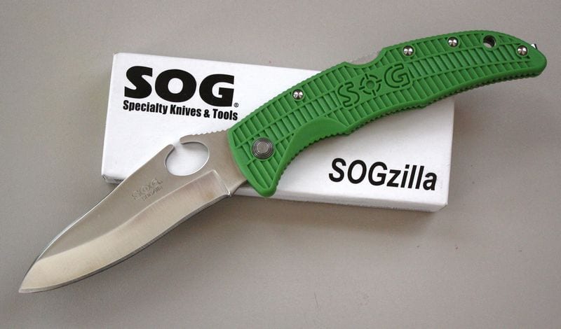 SOG GSP-21 Green Handle SOGzilla Knife Review