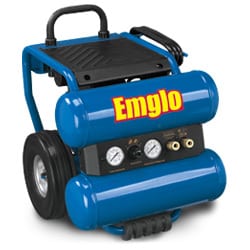 Emglo EM810-4M 4 Gallon Cart Mounted Dual Tank Air Compressor Preview