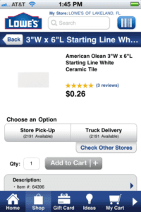 Lowes App for iOS or Android - Pro Tool Reviews