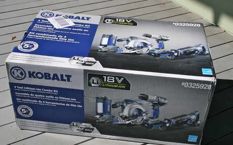 Kobalt 18V Li-ion 4-tool Combo Kit Review