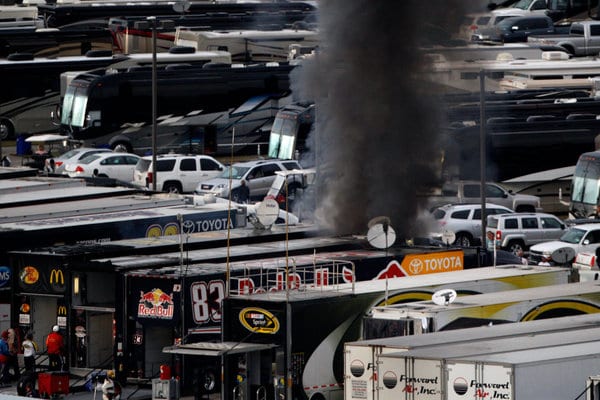 NASCAR Fuel Fire Prompts Power Tool Ban