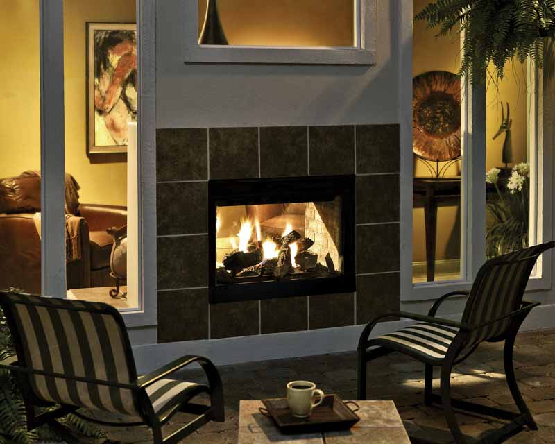 HHT Twilight Modern 2-Sided Gas Fireplace