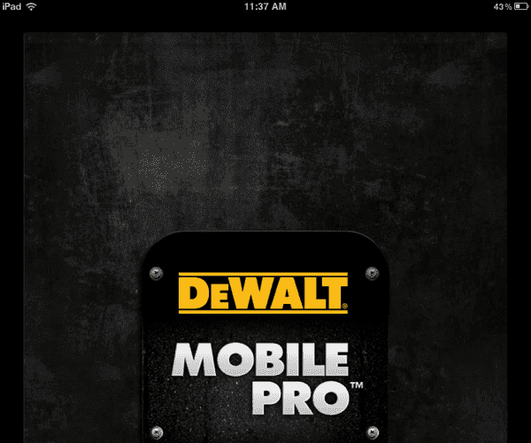 DeWALT Mobile Pro App from Delmar