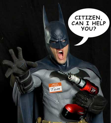 Batman Terrorizes Home Depot Customers