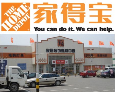 Home Depot Doing Poorly in China